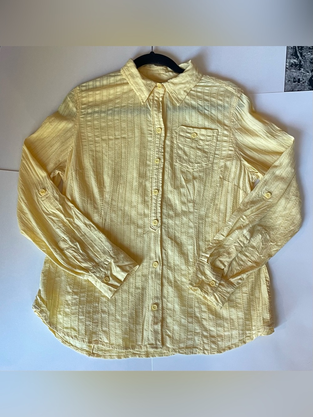 Ruff Hewn Yellow Button-Down Casual Shirt